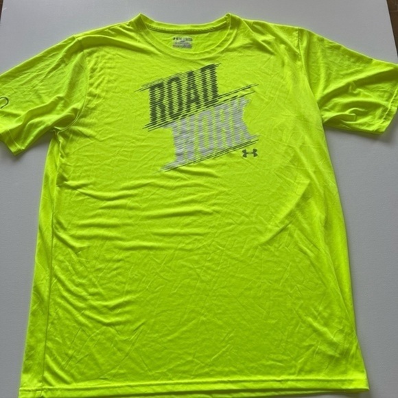 EUC Under Armour‎ Shirt Mens 2XL Heat Gear High Visibility Short Sleeve 🔥(Q) - Picture 1 of 6